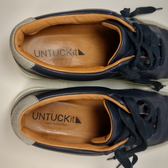 Untuckit Men's Navy And Gray Shoes , Size 8.5 - Picture 10 of 12